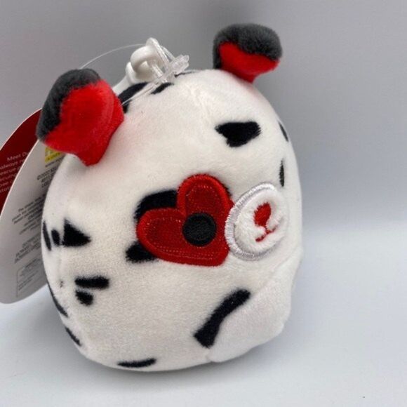 SQUISHMALLOW  Valentines the Dustin Dalmatian Clip On 3.5”  NEW - Picture 8 of 8